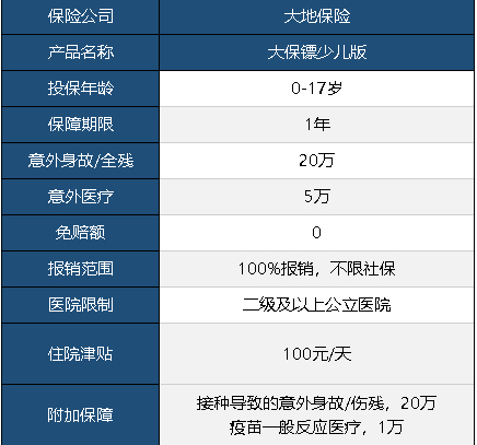 大保鏢意外險少兒版怎么樣 值不值得買？